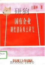 国有企业制度创新难点研究（1995 PDF版）