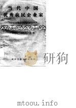 当代中国优秀农民企业家  湖北乡镇企业管理经验调查研究（1989 PDF版）