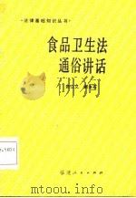食品卫生法通俗讲话（1986 PDF版）