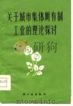 关于城市集体所有制工业的理论探讨（1979 PDF版）