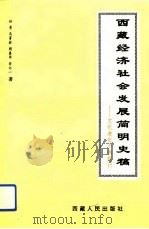 西藏经济社会发展简明史稿 文化进化个例探讨 1994 PDF电子版封面 7223007117 孙勇等著