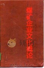 煤矿企业文化概论 1992 PDF电子版封面 7010011575 刘守仁主编