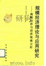 规模经济理论与应用研究  规模经济与经济规模分析（1992 PDF版）