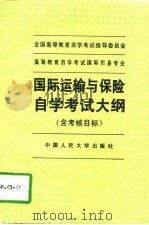 国际运输与保险自学考试大纲  含考核目标（1996 PDF版）