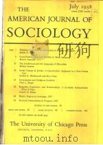 THEAMER-ICANJOUR-NALOFSOCIOL-OGY V.64NOo1-31958 PDF电子版封面