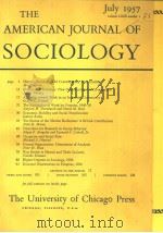 THEAMER-ICANJOUR-NALOFSOCIOL-OGY V·62 NO1-6 1957  （共两本）（ PDF版）