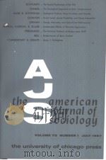 THEAMERICANJOURNALOFSOCIOL-OGY  VOL.73N1-6  1967-68（ PDF版）