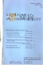 AMERICANANTHRO-POLOGIST VOL.69N1-6 1967 PDF电子版封面