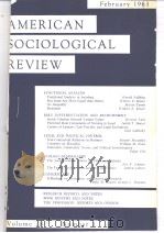 AMERICANSOCIOLOG-ICALREVIEW  VOL.28  N1-6  1963  共两本（ PDF版）