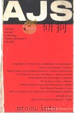 AMERICANJOURNALOFSOCIOLOGY  VOL.78  NO1-6  1972  (共两本)（ PDF版）