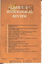 AMERICANSOCIOLOG-IALREVIEW  VOL.35No1-61970（共两本）（ PDF版）