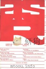 AMERICANSOCIOLOG-ICALREVIEW VOL·40 NO1-6 1975（ PDF版）