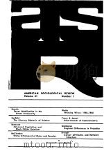 AMERICANSOCIOLOG-ICALREVIEW  VOL.41  NO1-6  1976  (共两本)（ PDF版）
