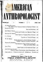 AMERICAN ANTHRO-POLOGIST VOL.59 No2-6 1957（ PDF版）