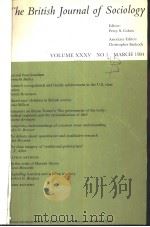 THE BRITISH JOURNAL OF SOCIOLOGY  VOL.35 No1-3 1984（ PDF版）