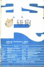 AMERICAN SOCIOLOG-ICAL REVIEW VOL.38 No1-3 1973（ PDF版）