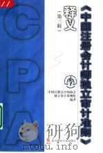 《中国注册会计师独立审计准则》释义  第3辑（1999 PDF版）