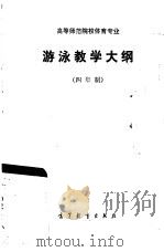 高等师范院校体育专业游泳教学大纲  四年制（1985 PDF版）