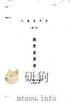 气象常用表  第1号  湿度查算表（1974 PDF版）