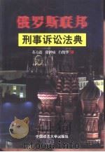 俄罗斯联邦刑事诉讼法典（1999 PDF版）