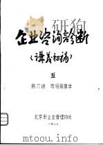 企业咨询诊断  讲义初稿  5  第六讲  市场销售学（ PDF版）