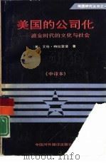 美国的公司化 镀金时代的文化与社会 CULTURE AND SOCIETY IN THE GILDED AGE 中译本   1990  PDF电子版封面  7500100949  （美）特拉登堡（Trachtenbeng，A 邵 重，金 莉 