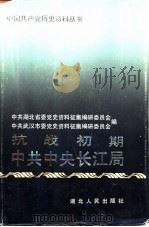 抗战初期中共中央长江局 1991 PDF电子版封面 7216007433 中共湖北省委党史资料征集编研委员会,中共武汉市委党史资料征集