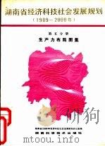 湖南省经济科技社会发展规划  1989-2000年  第5分册  生产力布局图（1990 PDF版）