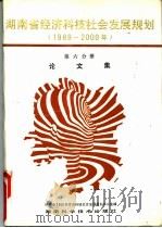 湖南省经济科技社会发展规划  1989-2000年  第6分册  论文集（1990 PDF版）