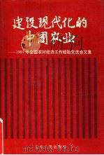 建设现代化的中国农业  1991年全国农村经济工作经验交流会文集（1991 PDF版）