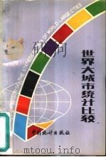 世界大城市统计比较 1991 PDF电子版封面 7503705833 国家统计局国际统计信息中心编
