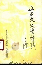 文成文史资料 第2辑 PDF电子版封面 文成县政协文史资料工作委员会编