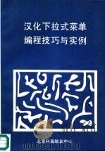 汉化下拉式菜单编程技巧与实例（ PDF版）