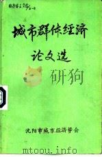 城市群体经济论文选（ PDF版）