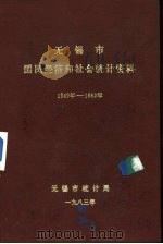 无锡市国民经济和社会统计资料  1949年-1982年（ PDF版）