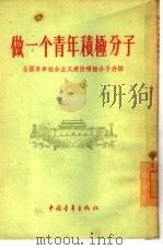 做一个青年积极分子  全国青年社会主义建设积极分子介绍（1955 PDF版）