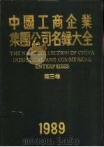 中国工商企业集团公司名录大全 第3卷 1989 PDF电子版封面 7030015851 曹政主编