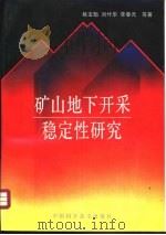 矿山地下开采稳定性研究（1994 PDF版）