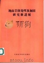 地面岩体处理及加固研究新进展（1993 PDF版）