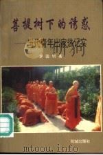 菩提树下的诱惑-当代青年出家热记实   1993  PDF电子版封面  7536015631  罗国明著 
