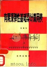 有限深弹性基础梁计算用表（1980 PDF版）