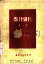煤炭工业统计工作  第1辑（1960 PDF版）
