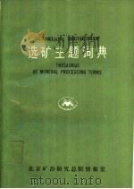 选矿主题词典（ PDF版）