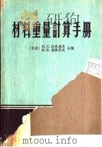 材料重量计算手册（1956 PDF版）