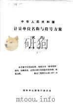 中华人民共和国计量单位名称与符号方案  试行  1981-03-31（1981 PDF版）