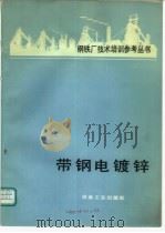 带钢电镀锌 1988 PDF电子版封面 7502401318 张蕴珊,粱英教译