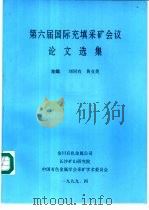 第六届国际充填采矿会议论文选集 1999 PDF电子版封面 刘同有,黄业英