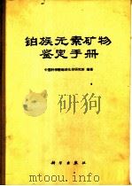 铂族元素矿物鉴定手册 1981 PDF电子版封面 13031·1501 中国科学院地球化学研究所编著