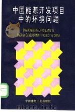 中国能源开发项目中的环境问题 1993 PDF电子版封面 7800901017 国家计划委员会等项目组著