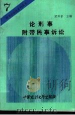 论刑事附带民事诉讼 1994 PDF电子版封面 7562012717 武延平主编;徐来琴等撰稿